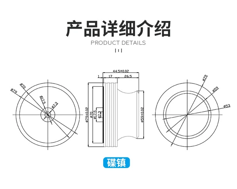 Platos giratorios para discos, estabilizador de peso, abrazadera negra de vinilo LP, accesorios de reproductor de Metal de aluminio