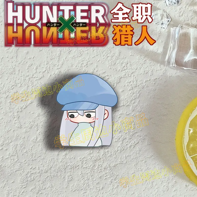 Action 6pcs/set Anime Hunter X Hunter Brooch Toys for Kids Zoldyck Killua Gon Kurapika Hisoka Kite Chrollo Pin Toys Gift