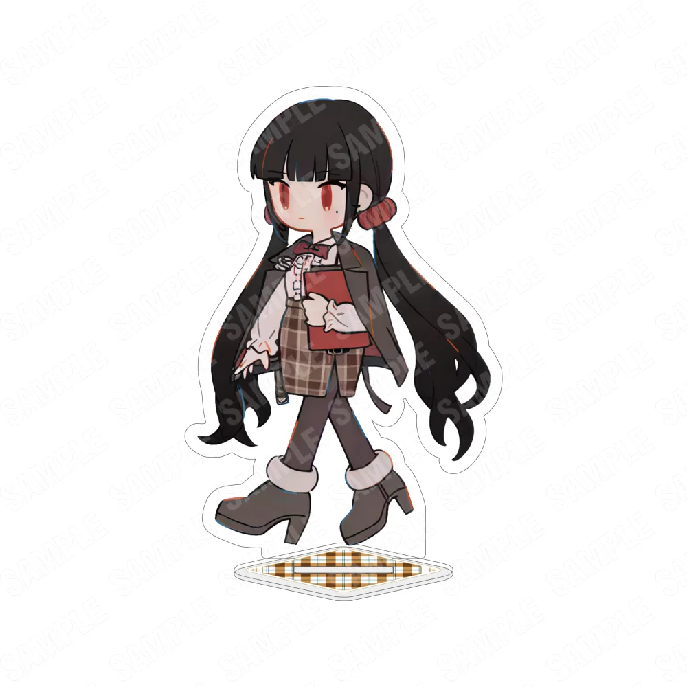 Danganronpa Anime Makoto 10CM Double Sided Acrylic Stand Keychain Kyoko Junko Detective Chibi Ver. Desk Decor Gift for Fans