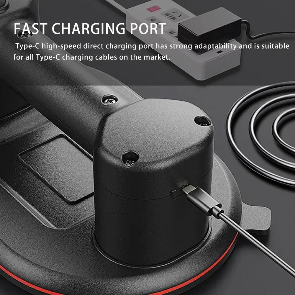 جديد ذكي عرض الصناعية الصف كوب شفاط المكنسة الكهربائية 300 كجم تحميل الثقيلة بلاط الجرانيت رافع للزجاج #6