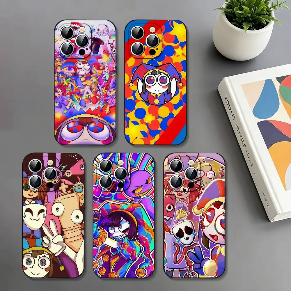 Phone Case For Samsung Galaxy S26 S25 S24 S23 S22 S21 S20 Edge Lite Ultra Plus FE Anime The A-Amazing Digital Circus 4G 5G Cover