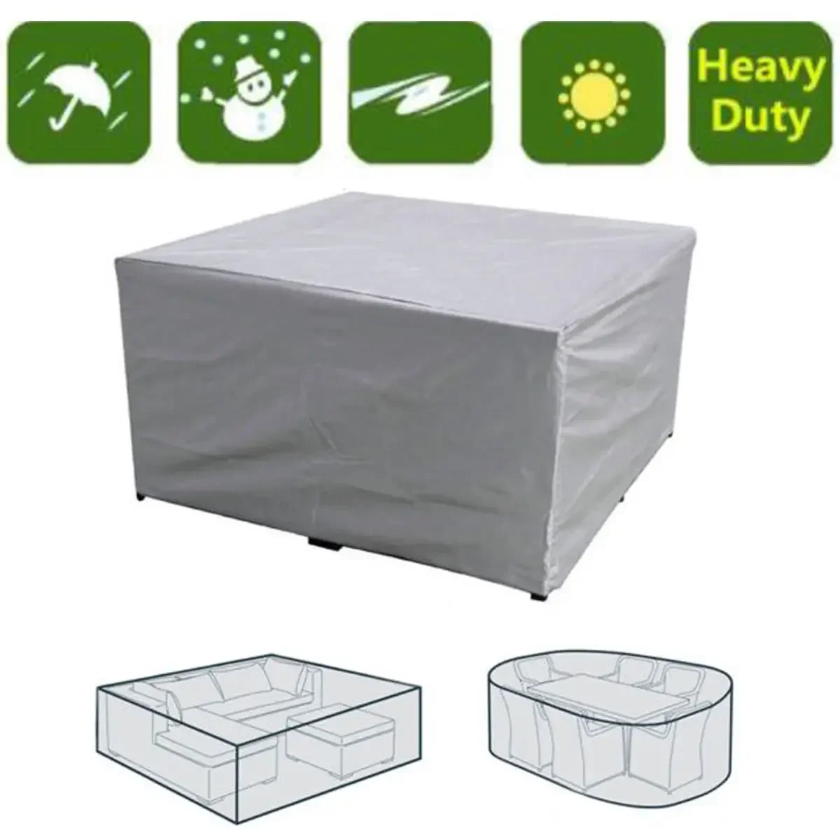 Waterproof Outdoor Patio Garden Furniture Covers Rain Snow Chair cover for Sofa Set Table Chair Dust Proof Cover