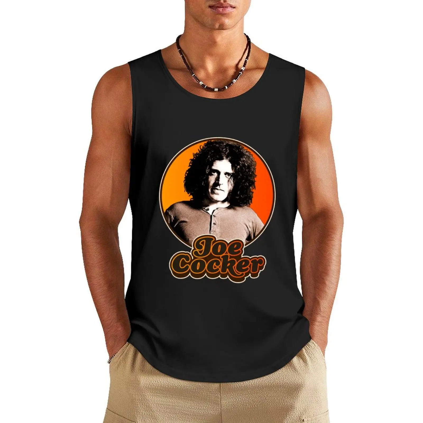 

Joe Cocker Tank Top T-shirt male Men's vest Vests