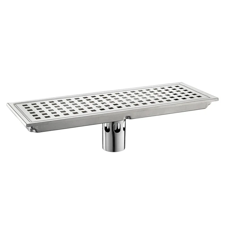 SUS 304 Anti-odor Bathroom Shower Square 30cm Stainless Steel Floor Drain