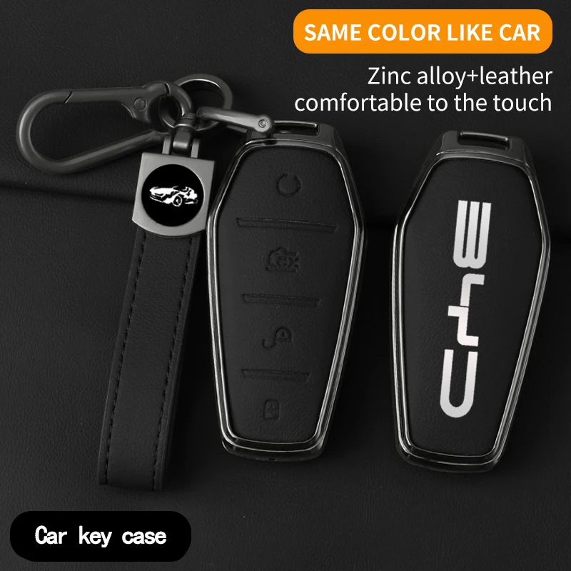 Zinc Alloy Car Key Case Cover For BYD Song Pro Plus Max Dmi EV Seal Dolphin 2022 2023 2024 Remote Control Key Bag Accessories