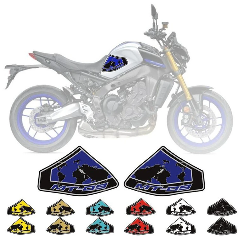 

3D Gel Side Gas Fuel Tank Pad Decal Sticker For YAMAHA MT-09 / SP MT09 2021 2022 2023