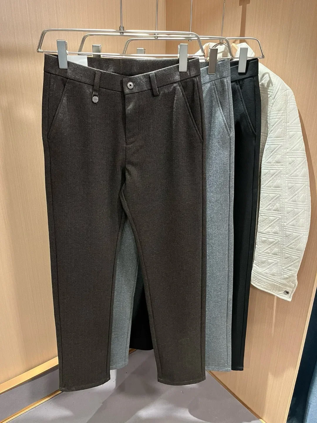 

Italian BC Straight Slim Fit Business Casual Pants