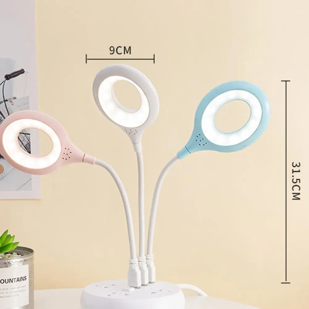 USB LED Light Ultra-Bright Flicker Free Flexible Hose Design Non-Glaring Energy Saving Illumination ABS Night Light Bendable USB