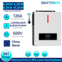 Daxtromn 10.2KW 8.2KW 6.2KW 4.2KW Hybrid Inverter 24V 48V 220V 500V 160A MPPT Solar Charger Pure Sine Wave Hybrid Solar inverter