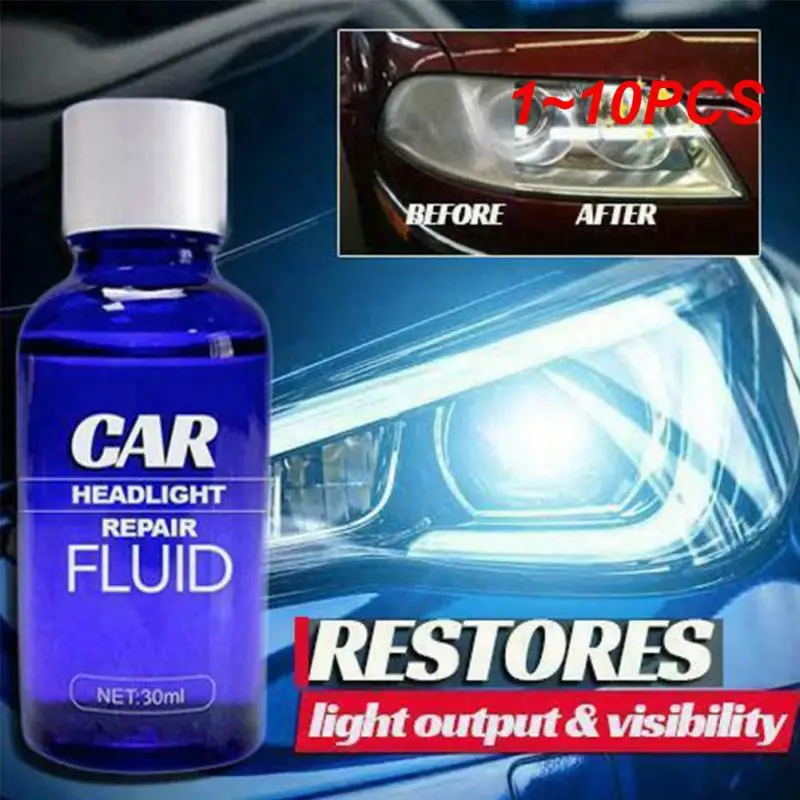 

1~10PCS Car Headlight Restoration Kit Headlamp Scratch Remover Repair Refurbish Long Lasting UV Protection Car Polish Liquid