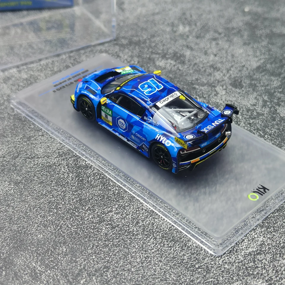 KiloWorks 1:64 R8 LMS GT3 EVO II 2025 Aolly car model Metal static