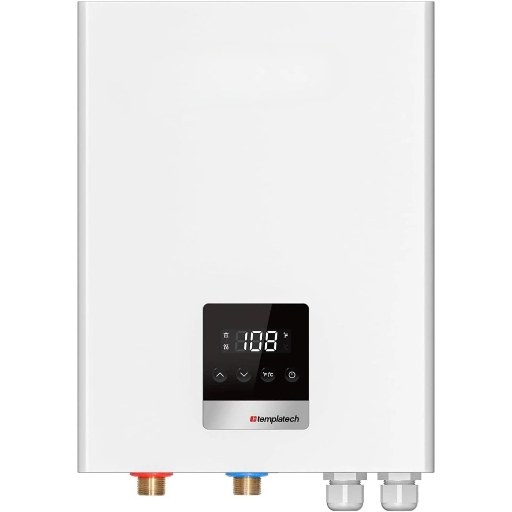 

Electric Tankless Water Heater with LED Digital Display, 18KW 240V on Demand Instant Water Heater, Demand Water Heaters