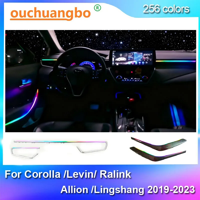 Ouchuangbo luces ambientales para Corolla Levin Ralink Allion Lingshang 2019-2023 lámpara de ambiente interior ambiental