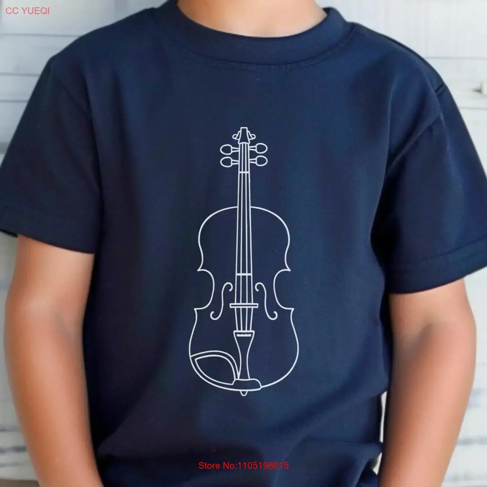 Violin T Shirt Minimalist Music String Instrument Orchestra Lover Musician Classical Apparel Line Art Design vintage Washed