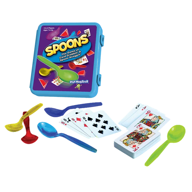 

PlayMonster Cucharas en una Estuche, Divertido Juego de Cartas Familiar
