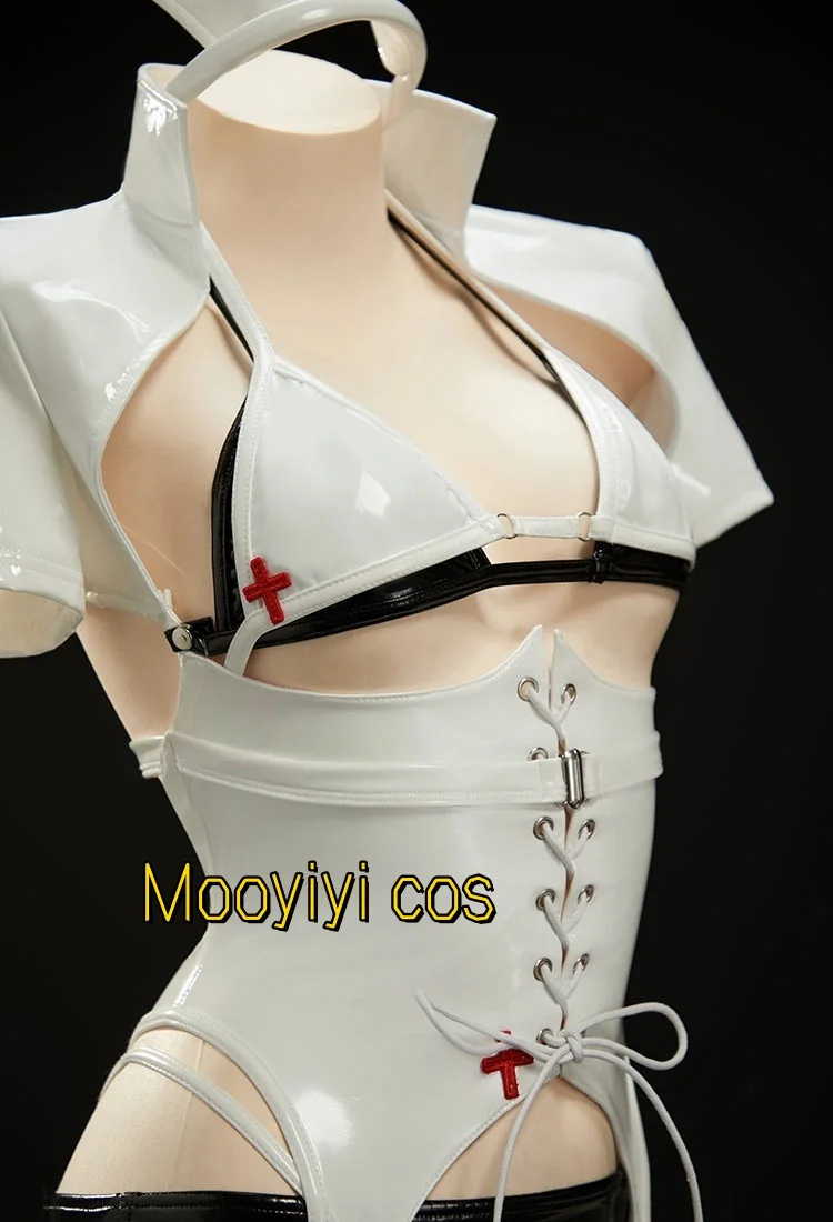 新しいティファコスプレ衣装ゲーム FF コスプレセクシーな白いドレスハロウィンクリスマスロールプレイングパーティー白ナース制服置物