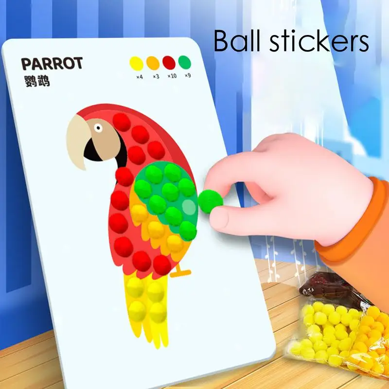 Soft Ball Painting Art Kit Toys Crafts Kits Sensory Activity Creativity Supplies Funny Learning Education Toys Handmade Art