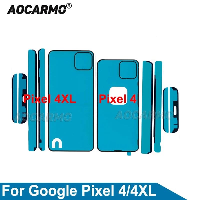 Aocarmo For Google Pixel 4 4xl XL 5 LCD Screen Adhesive Tape Back Cover Frame Sticker Glue Replacement Parts