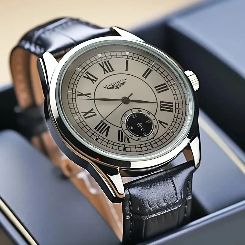Top Brand Man Wristwatch Luxury Business Waterproof Men Watch For Men Quartz Clock Leather Men's Watches reloj Handsome 2026 New