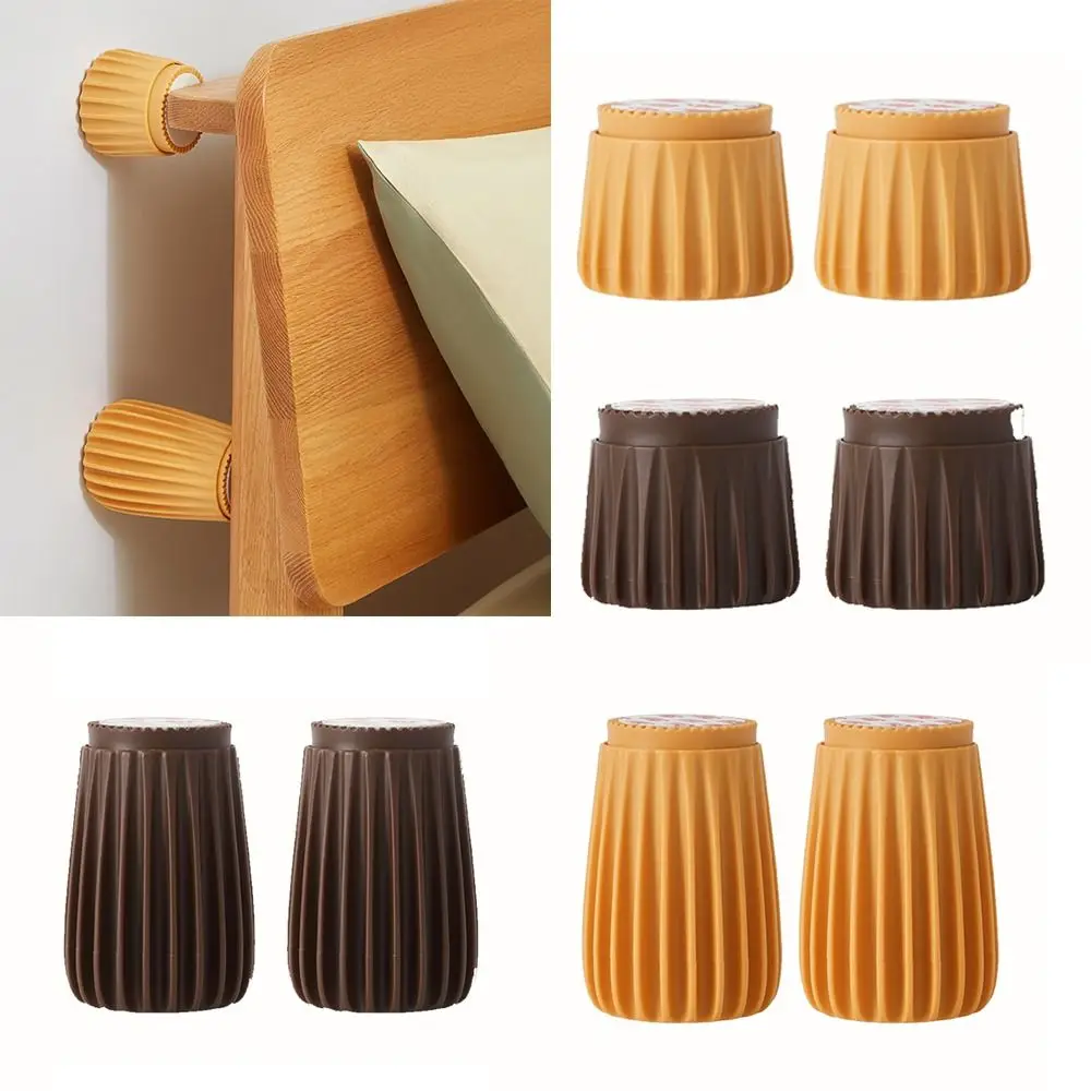 2 Buah/Set Penghenti Penstabil Tempat Tidur Pengangkat Kaki Bantalan Anti-tabrakan Alat Anti Guncang Pelindung Dinding Furnitur Tugas Berat