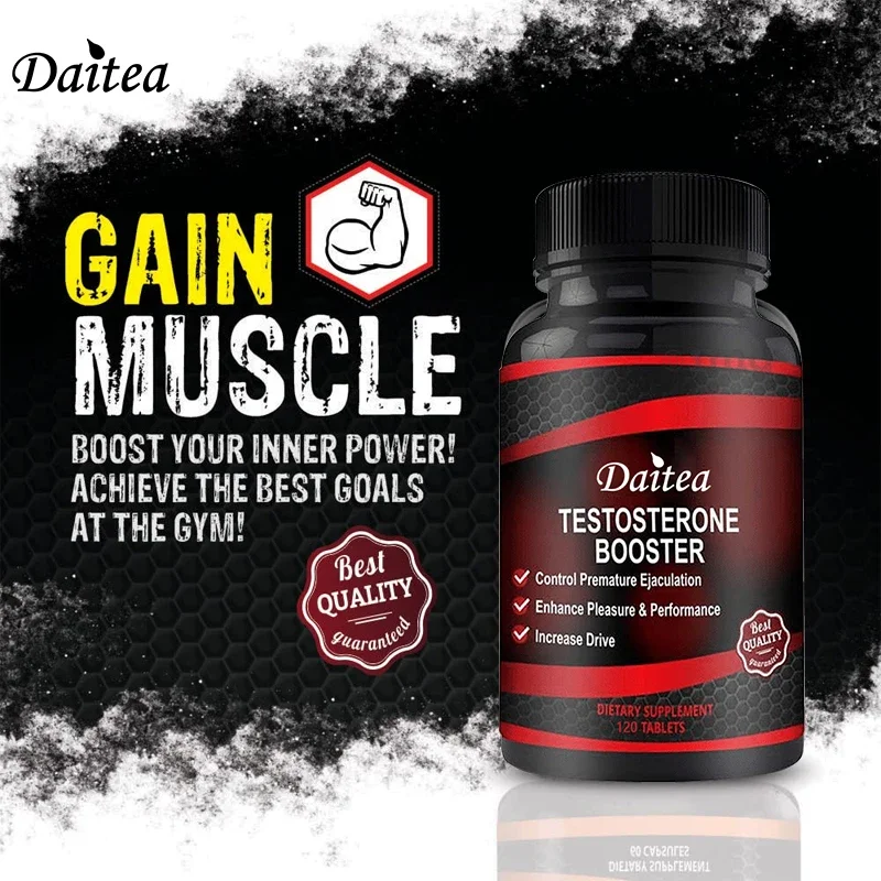 Strongest Testosterone Booster - Increase Strength, Stamina, Energy - Endurance Test Booster, Muscle Growth Improve Performance