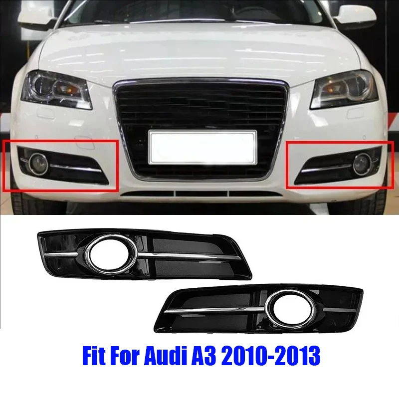 For Audi A3 Fog Light Shell Left, Right Front Bumper Fog Light Lamp Cover 2010-2013 Car Accessories #8P0807681J, #8P0807682J