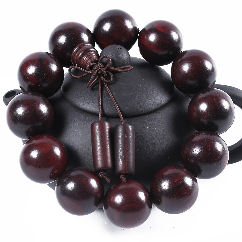 Big Leaf Red Sandalwood Seiko Boutique Small Hole Buddha Beads Wenwan Bracelet Old Materials