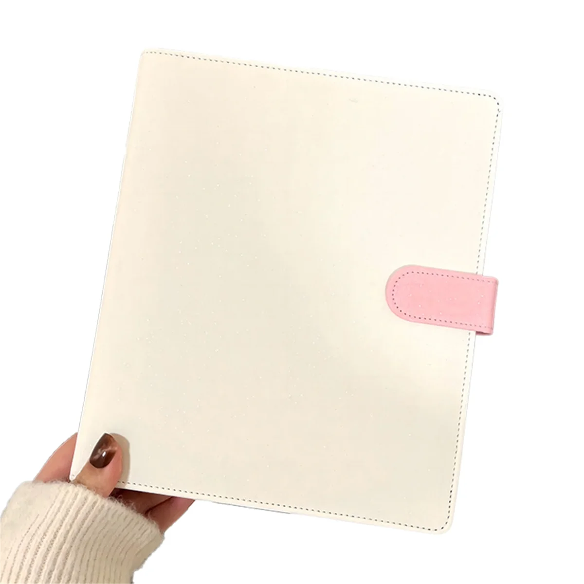 

A5 Binder Photocard Holder Idol Photo Album Cards Storage Kawaii Stationery White & Pink