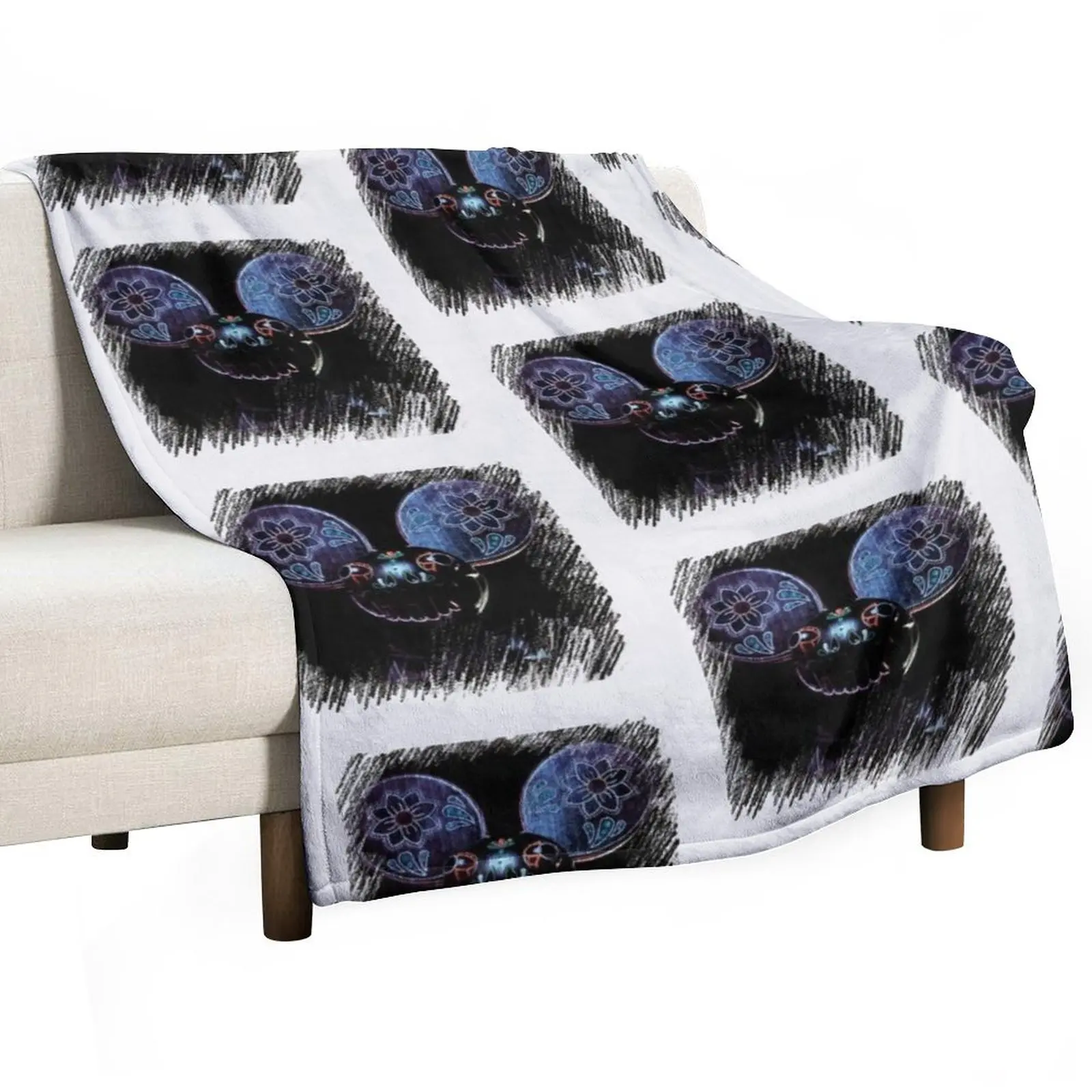 

deadmau5 Throw Blanket Loose valentine gift ideas Hairy Soft Plush Plaid Blankets