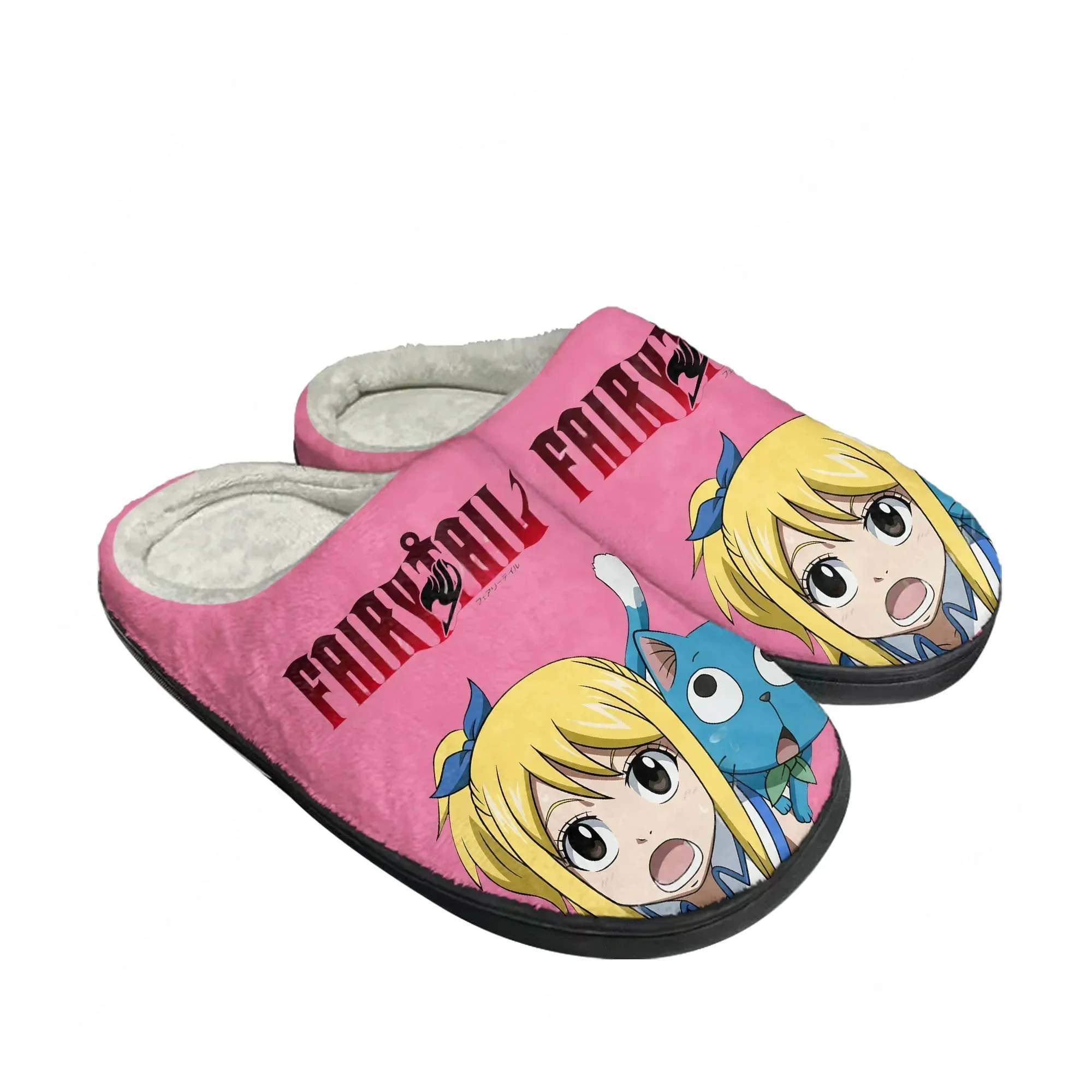

Lucy Heartfilia Anime F-Fairy T-Tail Home Cotton Custom Slippers Mens Women Sandals Plush Casual Keep Warm Shoes Thermal Slipper