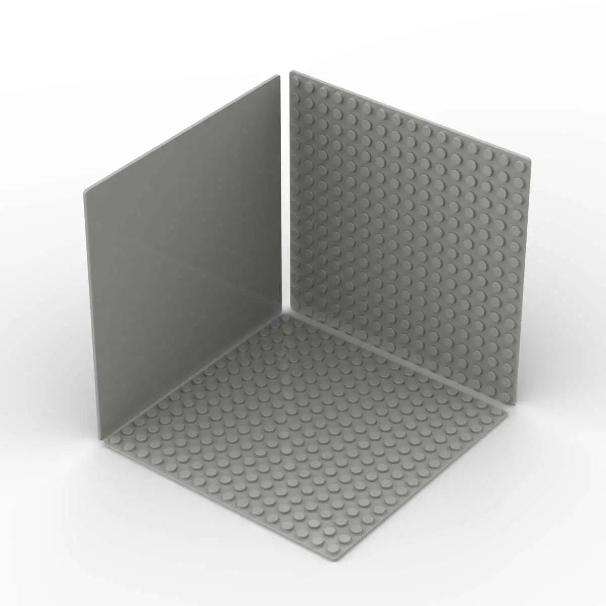 Placa de base de bloco de construção de partículas pequenas, placa de base 16x16 buraco de face única, pode ser usada para mesa e parede, brinquedos infantis