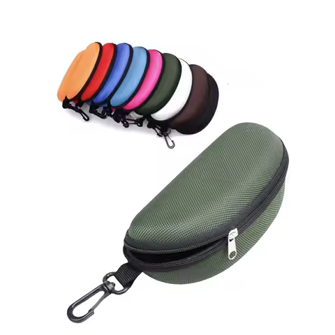 Hard Zipper Box Eyewear Accessory for Sunglasses and Reading Glasses