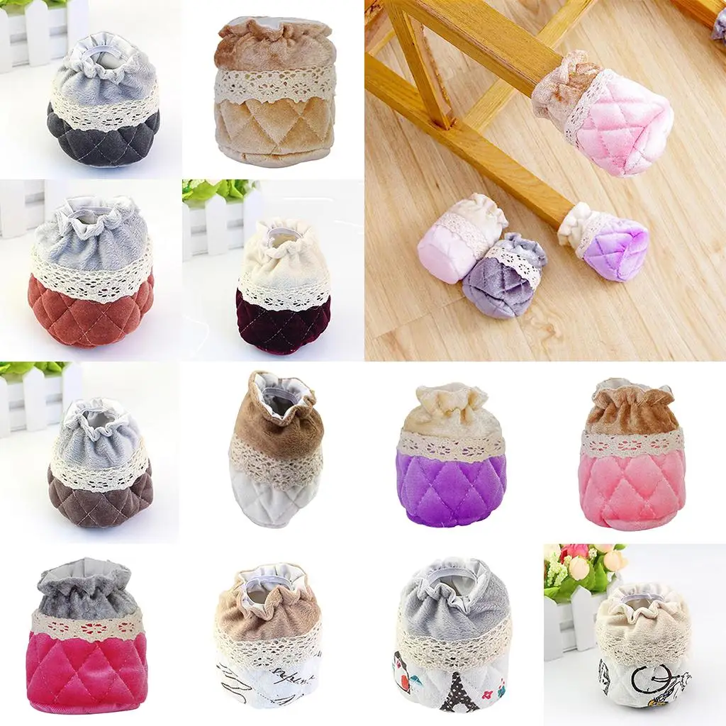 

4 Floor Protectors Caps Table Furniture footstand Tips Cloth