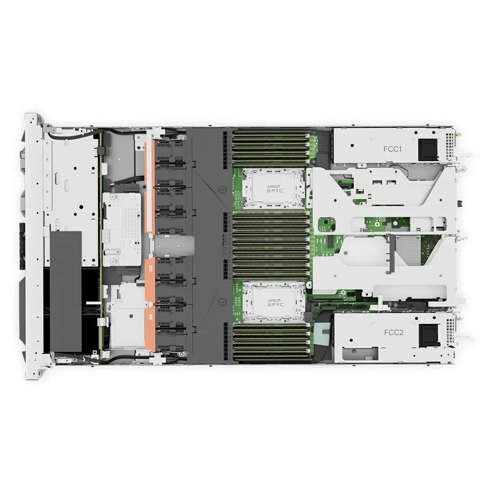 High Performance High Scalability DELLs EMC AMD EPYC 7402 PowerEdge R6525 1U Rack Server