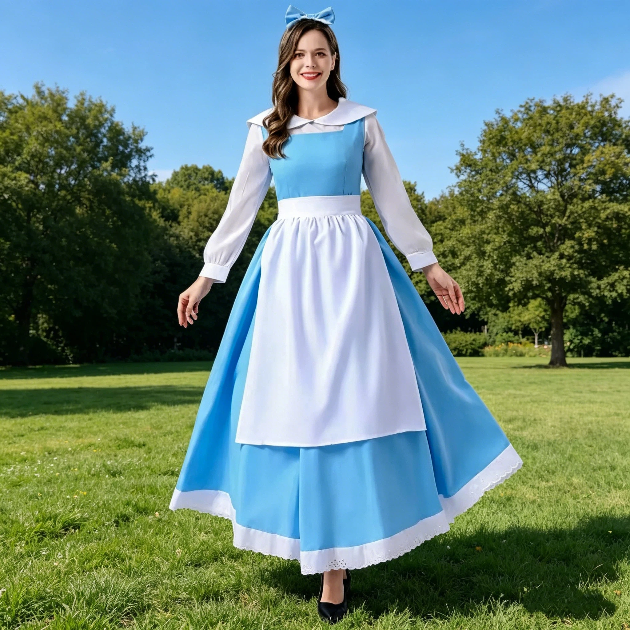 

Halloween Anime Tales Princess Dress Fairy Tale Stage Performance Cosplay Dresses Manor Maid Costume