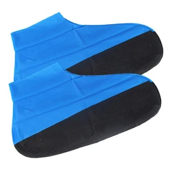 1Pair Reusable Latex Waterproof Rain Shoes Covers Slip-resistant Rubber Rain Boot Motorcycle Bike Overshoes Shoes Accessories