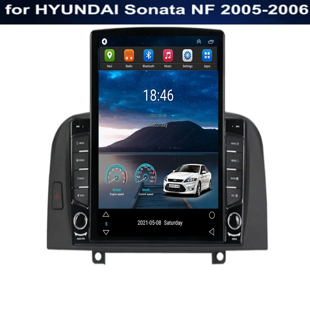 

Автомагнитола 2DIN для HYUNDAI Sonata NF 2005-2006 мультимедийный видеоплеер GPS стерео Carplay DSP RDS для Tesla Style Android 13