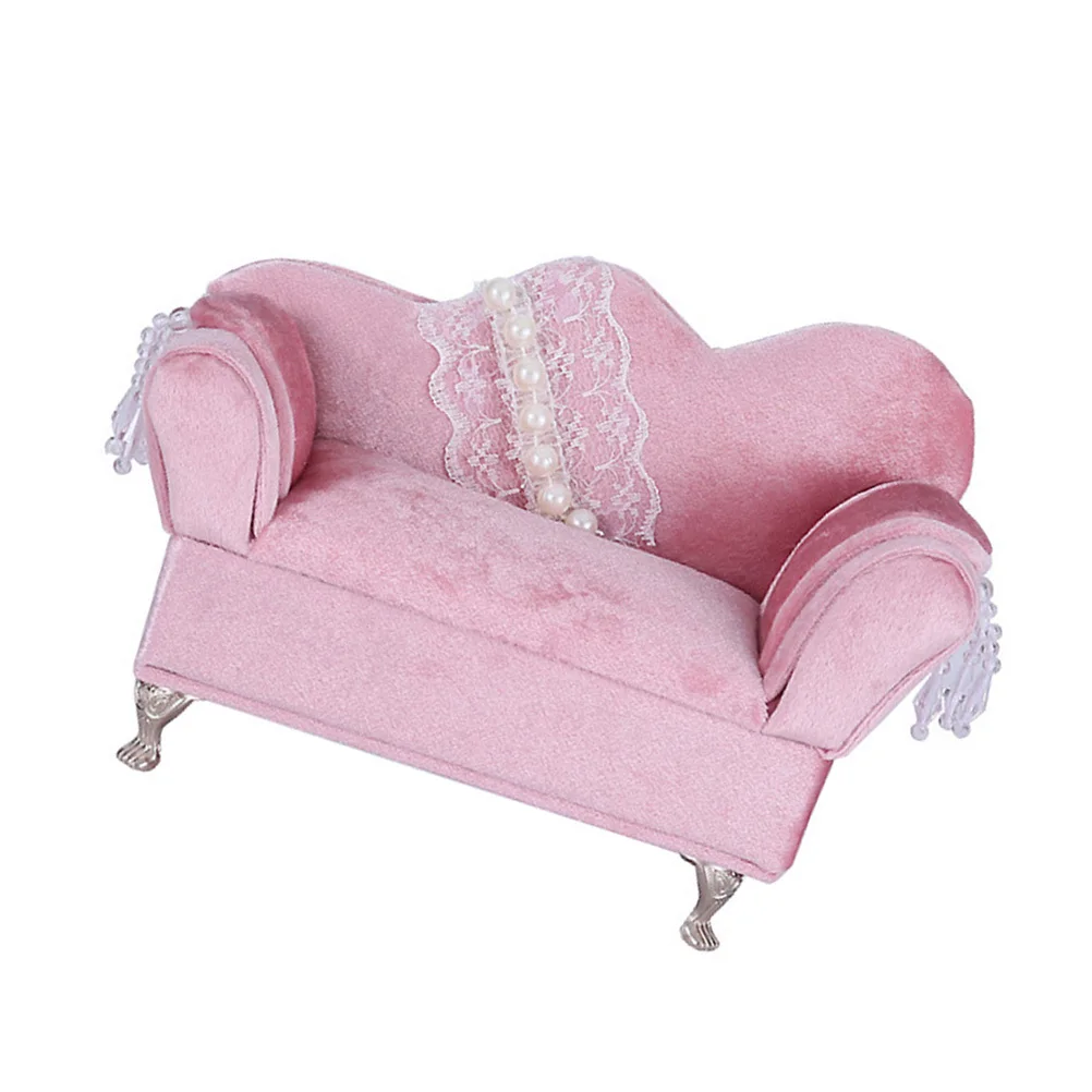 Sofa Jewelry Box Pearl Lace Design Compact Jewelry Organizer Decorative Storage Case for Rings Earrings Necklace Holder