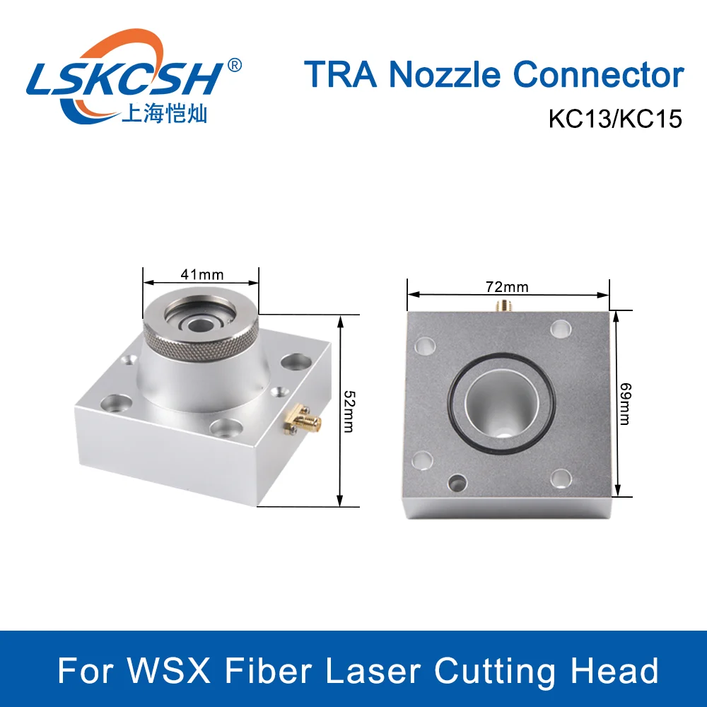 

WSX NC30 NC30A NC30C KC13/KC15 Fiber Laser Metal Cutting Head Laser Nozzle Sensor Connector Nozzle Connection Parts