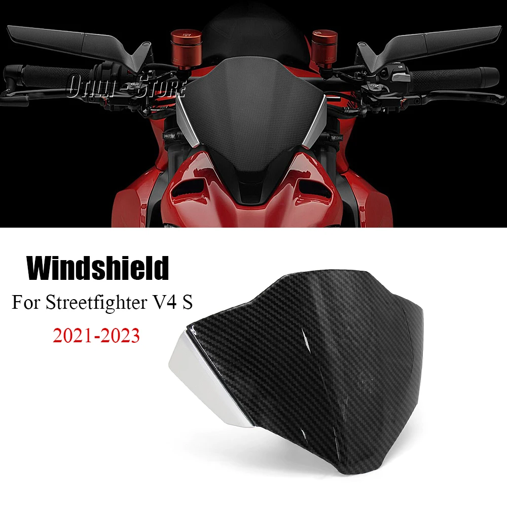 

Motorcycle Windshield Windscreen Wind Deflector Shield Screen For Ducati Streetfighter V4 S STREETFIGHTER V4S 2021 2022 2023