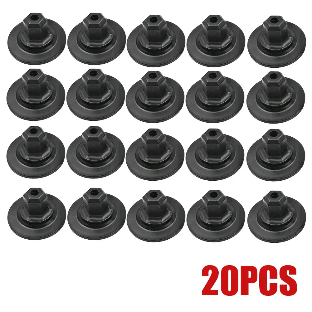 20pcs Car Self Tapping Screws Seat Nut Cap Fasteners Plastic Self Tapping Screw Holder Cushion Car Interior Accessories For Audi