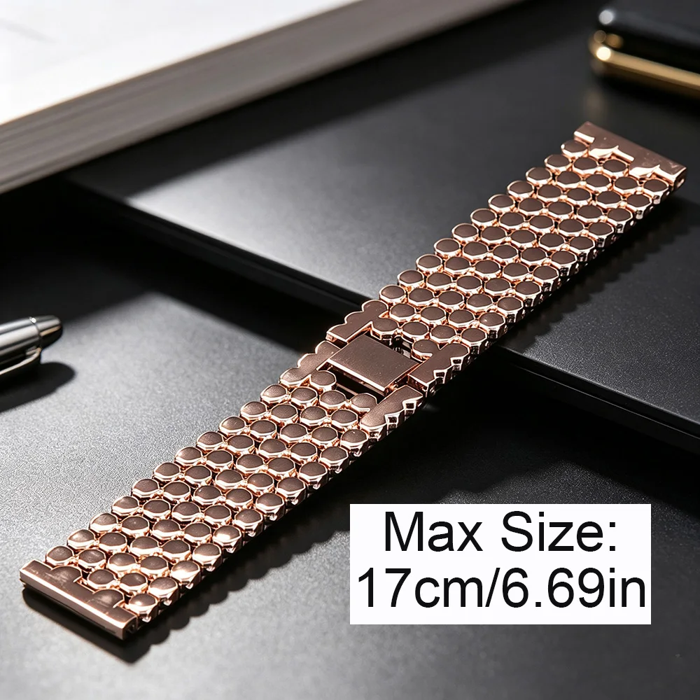 20/22mm Honeycomb Fashion Metal Strap For Huawei Watch GT 2e 3 4 5 6 Pro 46 42mm Bracelet Xiaomi Watch S 3 4 5 6 7 Color Band