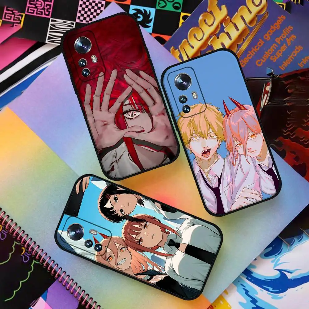 

Anime C-Chainsaw Man-S Phone Case For Xiaomi Redmi 13 12 13 12C 14C Redmi Note 14 13 12 Pro Plus 12S 11S 11 10S Soft Cover