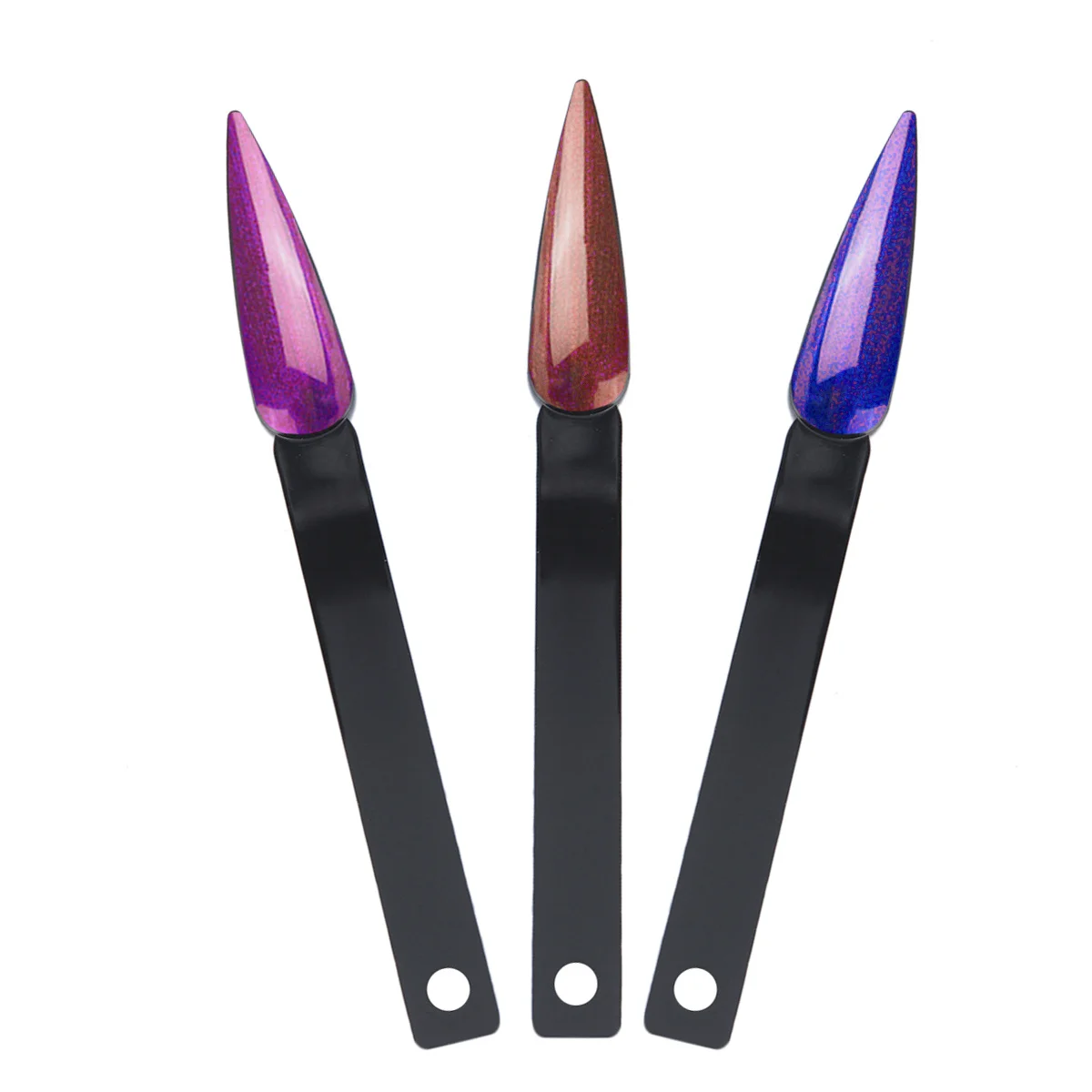 40 pezzi 2 set tabellone per schede a colori tabella di pratica d'arte a forma di ventaglio per la pratica delle unghie della ruota di visualizzazione per l'allenamento delle esposizioni polacche