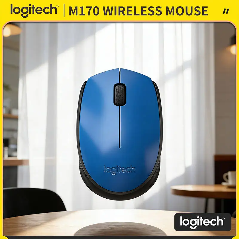 

Портативная беспроводная мышь Logitech M170, 1000DPI, 2.4ГГц, 12 месяцев автономной работы, для дома, офиса, путешествий и работы