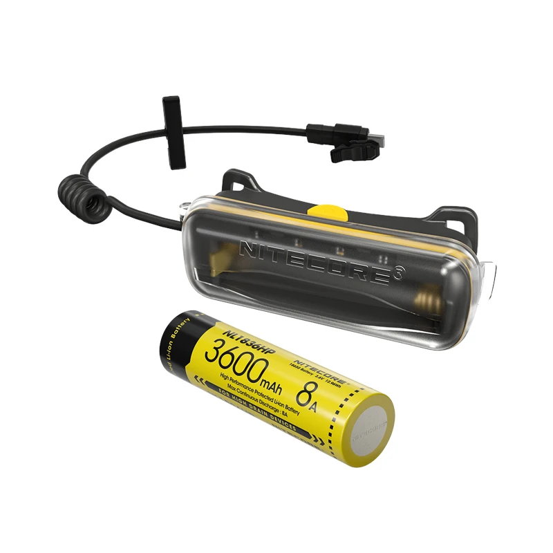 NITECORE 18650 Extension Battery Case+ NL1836HP 18650 Battery