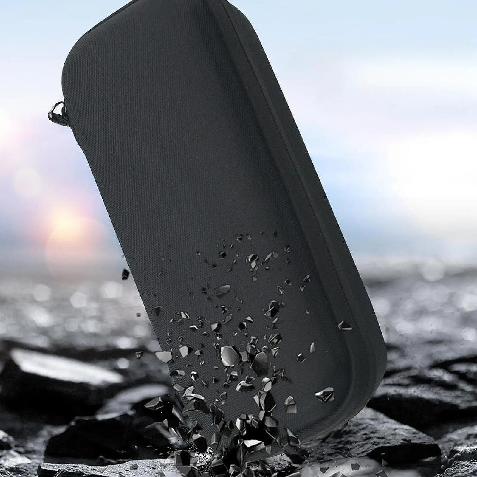 

Чехол для хранения микрофона с 3 слотами для Rode Wireless Go2, водонепроницаемый органайзер с защитой от падения, портативный жесткий чехол для бизнеса