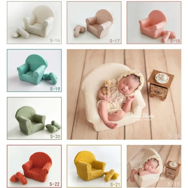 أريكة دانتيل صغيرة للتصوير الفوتوغرافي للأطفال - دعائم صور لحديثي الولادة لخلفية تزيين مقعد الاستوديو لاستخدام استوديو الصور للأطفال #1