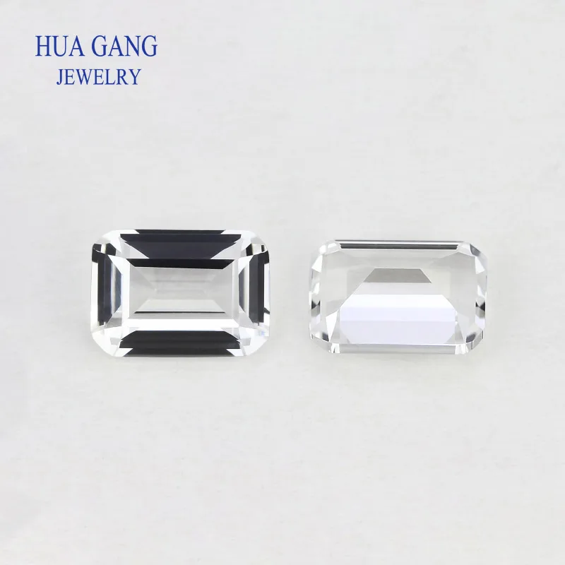 Synthetic gems Emerald Cut Synthetic Corundum Stones Ruby & Sapphire Gemstones for Jewelry Making