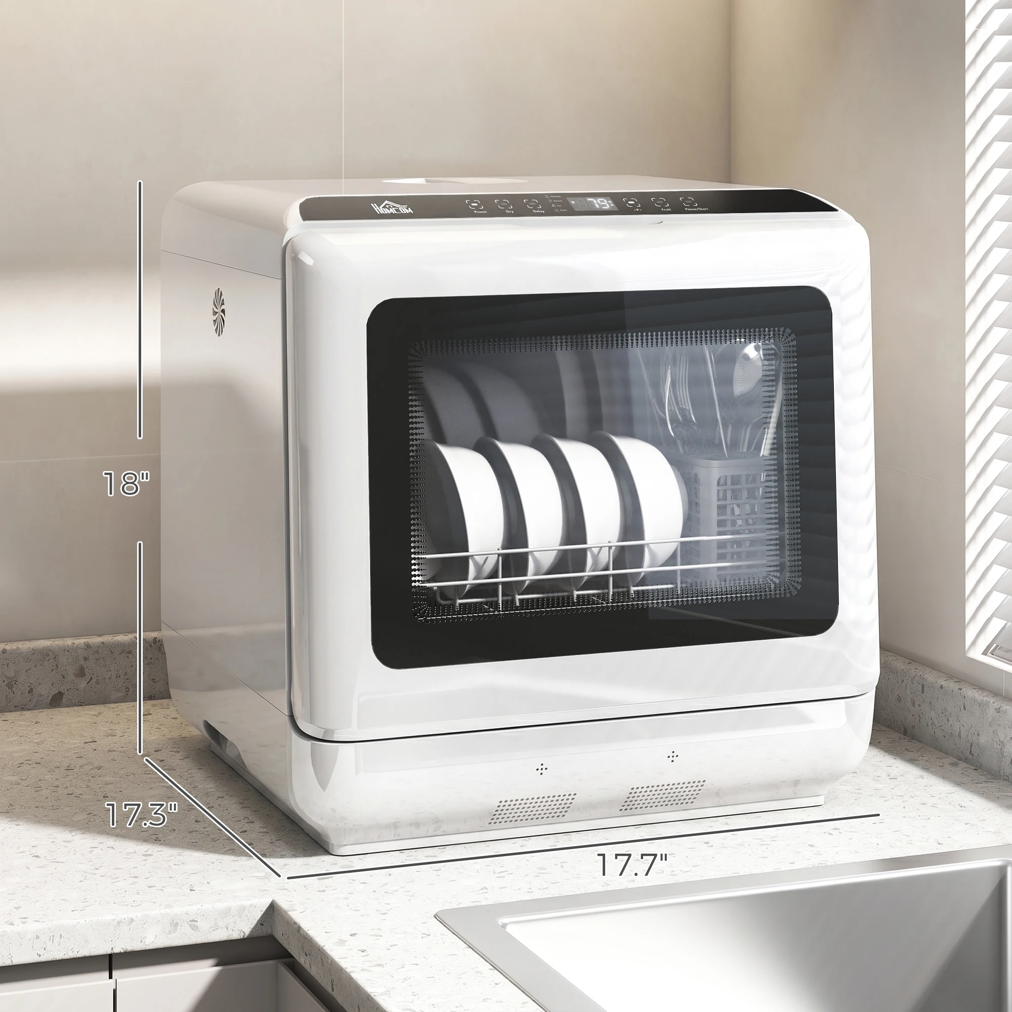 홈콤 휴대용 식기세척기, 6L 소형 미니 식기세척기, - Countertop Dishwasher Mini Compact 리뷰 및 가격